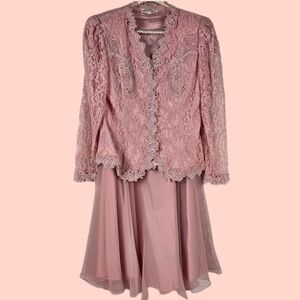 Lisa Michaels Vintage Laced Top and Skirt